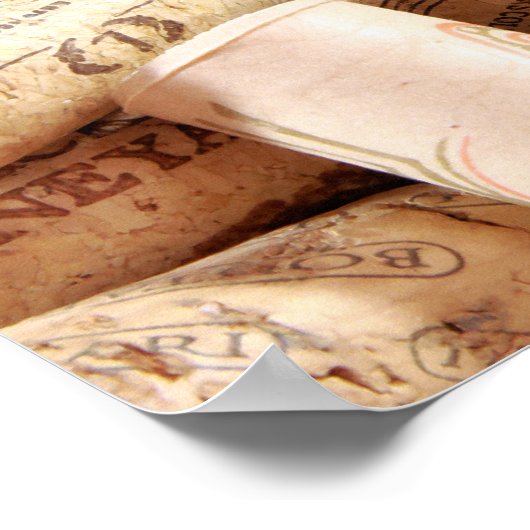 Poster de Corks de vin (Coin)