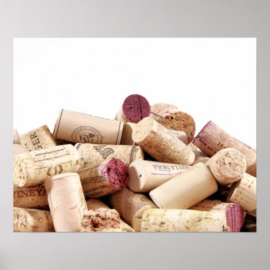 Poster de Corks de vin (Devant)