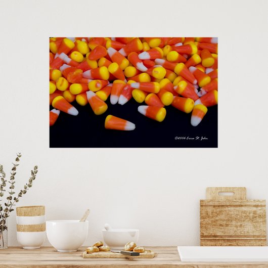 Poster de Corn à bonbons déversé (Cuisine)