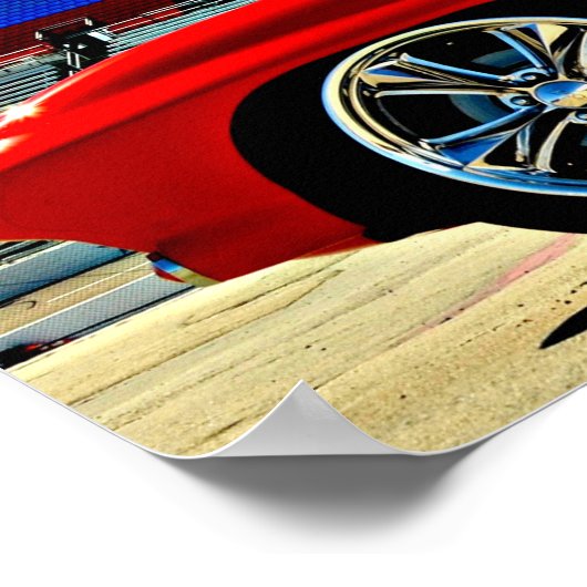 Poster de Corvette C2 soufflé (Coin)