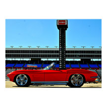 Poster de Corvette C2 soufflé