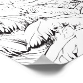 Poster de couleur rennes dans Snowy Woods (Coin)