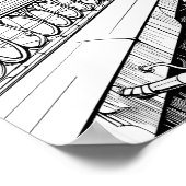 Poster de couleur Steampunk City (Coin)