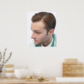 Poster de coupe de cheveux pour hommes (Cuisine)