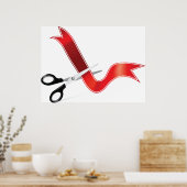 Poster de coupe du ruban rouge (Cuisine)