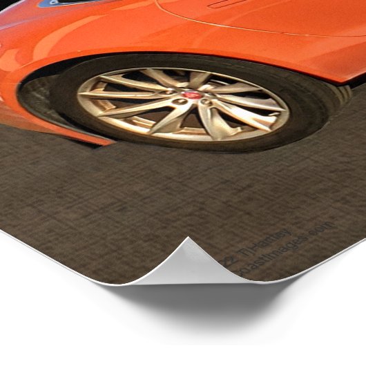 POSTER DE COUPE Jaguar F TYPE (Coin)