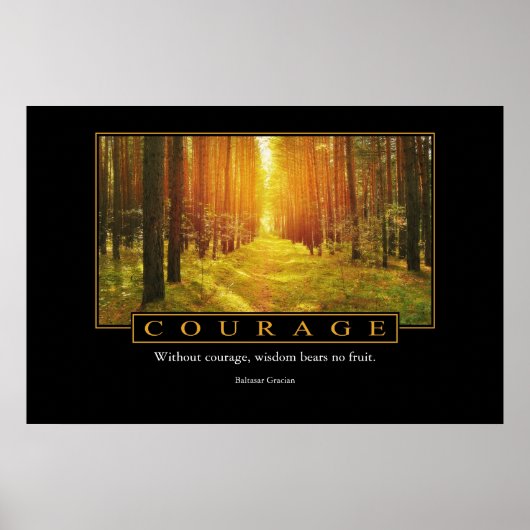 Poster de courage : Baltasar Gracian (Devant)