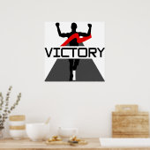 Poster de coureur de la victoire des hommes (Cuisine)