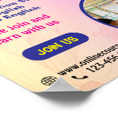 POSTER DE COURS EN ANGLAIS EN LIGNE (Coin)