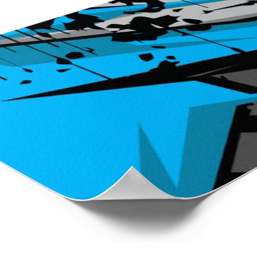 Poster de course automobile (Coin)