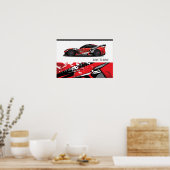 Poster de course automobile (Cuisine)
