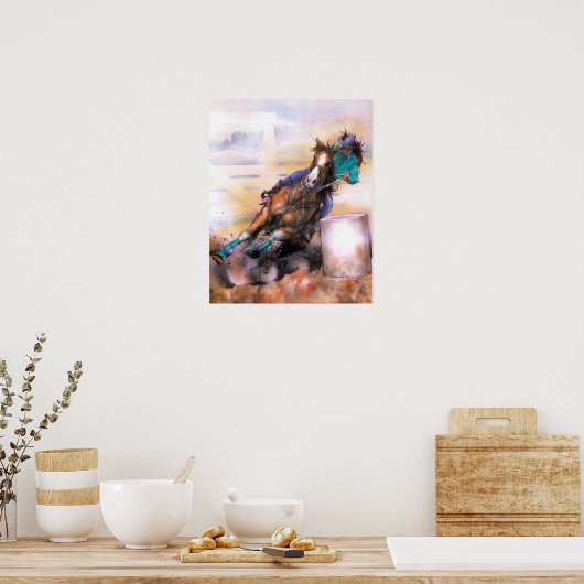 Poster de course de baril (Cuisine)