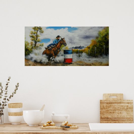 Poster de course de baril (Cuisine)