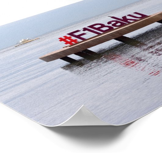 Poster de course de Formule Bakou (Coin)