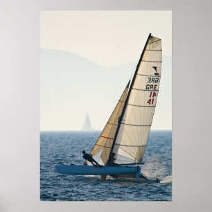 Poster de course en voilier