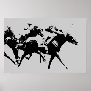 Poster de courses de chevaux
