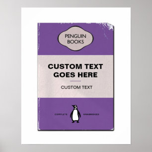 Poster de couverture de livre de pingouin personna