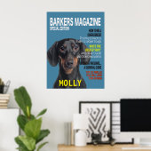 Poster de couverture du magazine Dachshund Parody (Bureau à domicile)