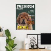 Poster de couverture du magazine Tibétain Mastiff (Bureau à domicile)