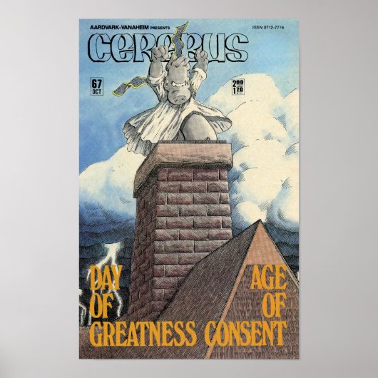 Poster de couverture du numéro 67 de Cerebus (Devant)