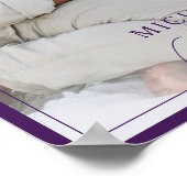 Poster de couverture photo de bord de violet de de (Coin)