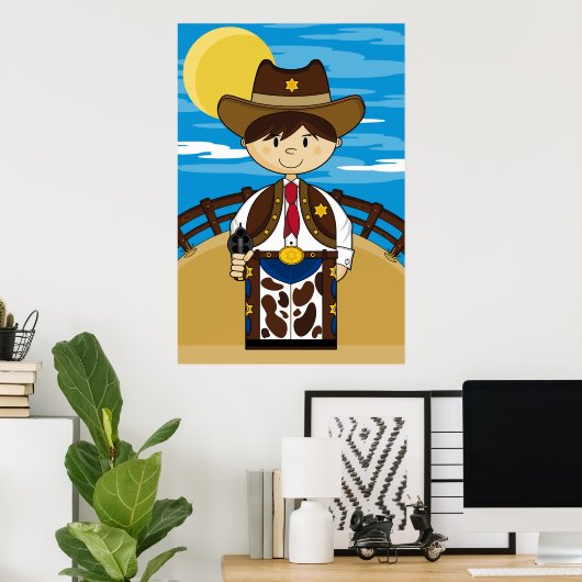 Poster de Cowboy Gunslinger (Bureau à domicile)