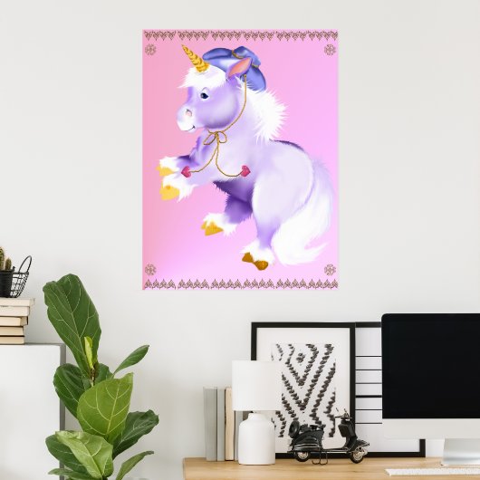 Poster de Cowboy Unicorn (Bureau à domicile)