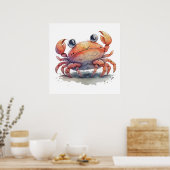 Poster de crabe mignon (Cuisine)