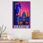 Poster de Cracovie - La montre du dragon sur la sa (Cuisine)