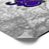 Poster de crâne de sucre en violet (Coin)