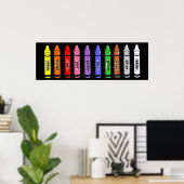 Poster de Crayons (Bureau à domicile)