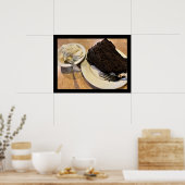 Poster de crème glacée et de gâteaux (Cuisine)