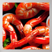 Poster de crevettes (Devant)
