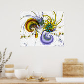 Poster de crevettes chromatiques (Cuisine)