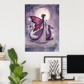 Poster de Crimson Dragon Fairy and Dragon (Bureau à domicile)