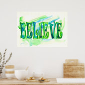 Poster de Croire Huile Pastel Aquarelle (Cuisine)