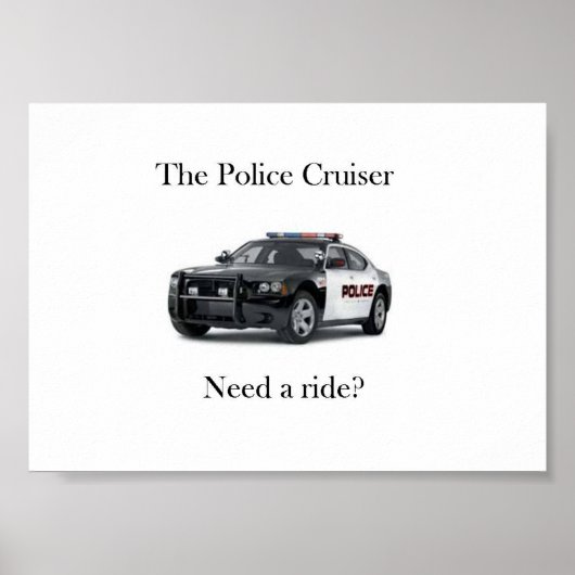 Poster de croisière de police (Devant)