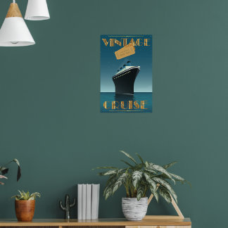 Poster de croisière vintage