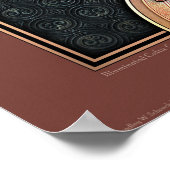 Poster de croix celtique illuminé (18x24") (Coin)