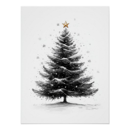 Poster de croquis de Noël (Devant)