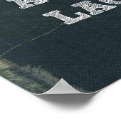 Poster de crosse avec attitude et objectifs! (Coin)