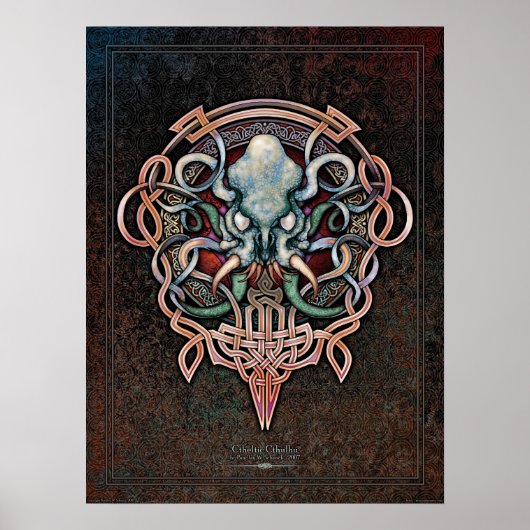 Poster de Cthulhu Theltic (18x24") (Devant)