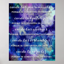 Poster de Cuida tus pensamientos