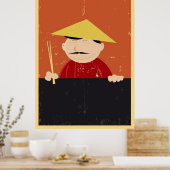 Poster De Cuisine Chinoise Ou Vietnamienne Avec Bâ (Cuisine)