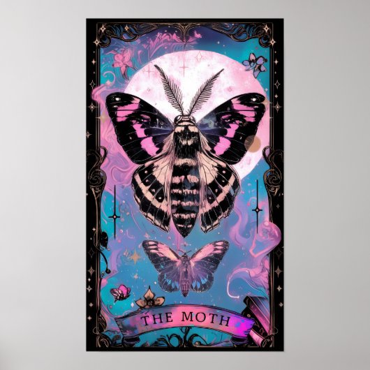 Poster de cuisine de la carte Moth Tarot (Devant)