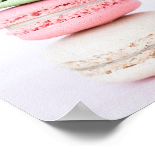 Poster de cuisine de Macarons doux (Coin)
