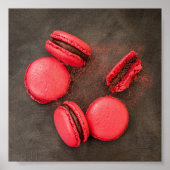 Poster de cuisine de Macarons doux | Macarons rose (Devant)