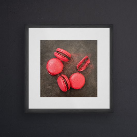 Poster de cuisine de Macarons doux | Macarons rose