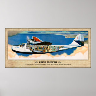 Poster de cuisine M-130 "China Clipper"