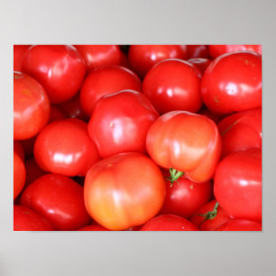 Poster de cuisine Red Fresh Juicy Tomates